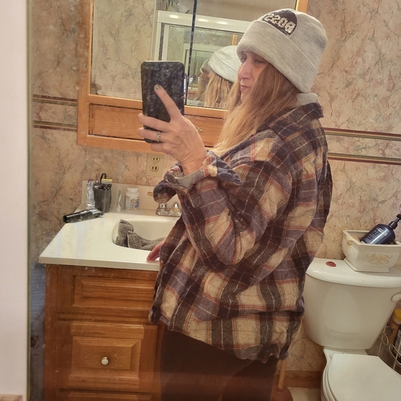 MIDWEST TRADERS XL button up 85% wool 15% nylon made in Korea rn 13711 - Picture 7 of 7